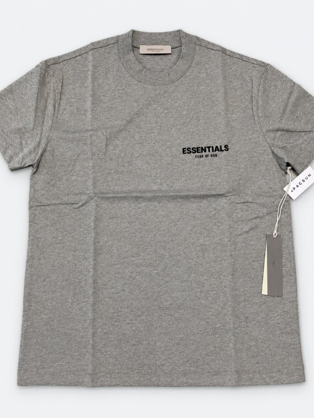 Fear of God Essentials Dark Gray Logo Tee